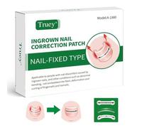 Truey Titanium Alloy Silicone Ingrown Toenail Treatment, Nail correction patch, Ingrown Toenail Corrector, Nail correction tool, Ingrown Toenail Removal Kit, Applicable for Any Toenail Size men woman
