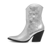 TRUFFLE Carter Womens Silver Cowboy Boot - Size 3 UK - Multicolour