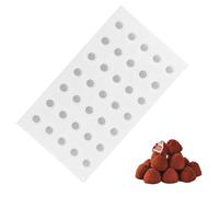 Truffle Chocolate Moulds 35-Cavity Semi Sphere Silicone Mold White Mini 3D Mousse Cake Mould for Making Chocolate Jelly Pudding Dome Mousse