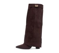 TRUFFLE Collection Cassidy Womens Chocolate Boot - Size 3 UK - Brown