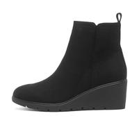 TRUFFLE Collection Laila Womens Black Wedge Boots - Size 3 UK - Black