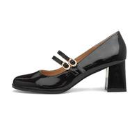 TRUFFLE Collection Mira Womens Black Patent Heel - Size 7 UK - Black