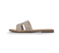TRUFFLE Collection Nicky Womens Gold Mule Sandal - Size 7 UK - Gold