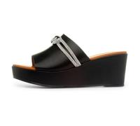 TRUFFLE Collection Sasha Womens Black Wedge Sandal - Size 7 UK - Black