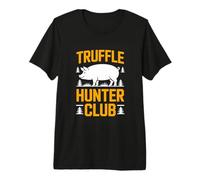 Truffle Hunter Club Funny Pig Foraging Mushrooms Premium T-Shirt