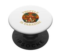 Truffle In Paradise Funny Mushroom Foraging Retro PopSockets Adhesive PopGrip