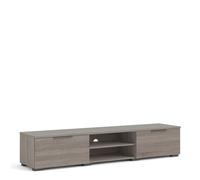 Match TV Unit 2 Drawers 2 Shelf in Truffle Oak, none