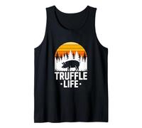 Truffle Pig Forest Sunset Truffle Life Quote Tank Top