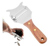 Truffle Slicer, Professional Cheese Slicer, Stainless Steel Adjustable Gourmebel Set with Wooden Handle for Home, for Truffle, Chocolate, Cheese, Butter Cutting