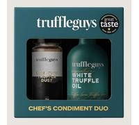 TruffleGuys Chefs Duo Gift Box (45g) | Award-Winning Truffle Dust Powder Made with Italian Black Truffles & Signature White Truffle Oil | Sprinkle & Drizzle on Everything | Vegan Friendly