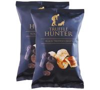 TruffleHunter Black Truffle Crisps, 125g, 2 Pack, Gluten Free, Gourmet Potato Snack, In Premier Life Store Box