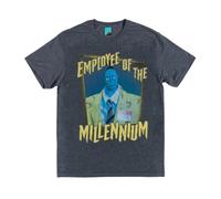 TruffleShuffle Beetlejuice Beetlejuice Bob Employee of The Millennium Dark Grey Marl T Shirt