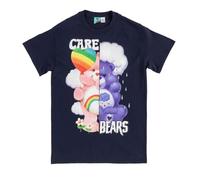 TruffleShuffle Care Bears Split Graphic Navy T Shirt