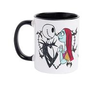 TruffleShuffle Disney The Nightmare Before Christmas Jack and Sally Black Handle Mug