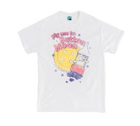 TruffleShuffle Fly Me to Button Moon White T Shirt