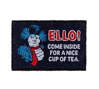 TruffleShuffle Labyrinth Worm Come Inside For A Cup Of Tea Door Mat | House Warming Gift | 80s Cartoon Fans | 60 x 40 cm