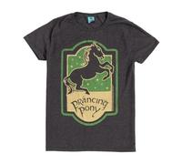 TruffleShuffle Lord of The Rings Prancing Pony Charcoal T Shirt