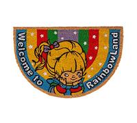 TruffleShuffle Rainbow Brite Welcome To Rainbow Land Sparkly Door Mat