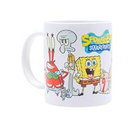 TruffleShuffle Spongebob Squarepants Gang Mug White | Dishwasher and Microwave Safe | 312ml | for Cartoon Fans