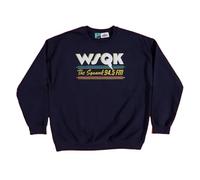TruffleShuffle Stranger Things WSQK Logo Navy Sweater