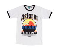 TruffleShuffle The Goonies Astoria Docks White and Black Ringer T Shirt