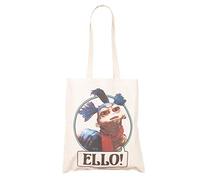 TruffleShuffle Tote Bags Labyrinth Worm Ello Tote Bag White/Off White