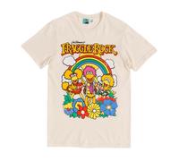 TruffleShuffle Unisex Fraggle Rock Rainbow T-Shirt Ecru | Non-Fading | 100% Cotton for 80s TV Fans
