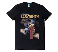 TruffleShuffle Unisex Labyrinth Worm Wall T-Shirt Black | Non-Fading | 100% Cotton for 80s Movie Fans