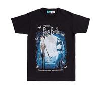 TruffleShuffle Unisex Tim Burton's Corpse Bride Glow in The Dark T-Shirt Black | 100% Cotton | Non-Fading | for Movie Fans