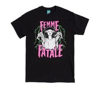TruffleShuffle Universal Monsters The Bride of Frankenstein Femme Fatale Black T Shirt