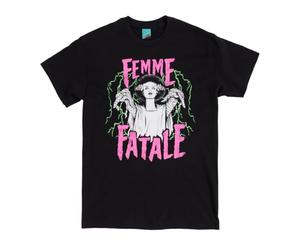 TruffleShuffle Universal Monsters The Bride of Frankenstein Femme Fatale Black T Shirt