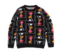 TruffleShuffle Wallace and Gromit Feathers McGraw Knitted Jumper Black