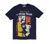 TruffleShuffle Wallace and Gromit The Wrong Trousers Diamond Heist Navy T Shirt