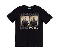 TruffleShuffle Wallace and Gromit Vengeance Most Fowl Feathers Mug Shot Black T Shirt