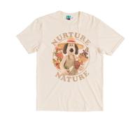 TruffleShuffle Wallace and Gromit Vengeance Most Fowl Nurture Nature Natural T Shirt Beige