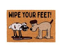 TruffleShuffle Wallace and Gromit Wipe Your Feet Door Mat