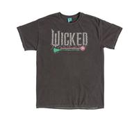 TruffleShuffle Wicked Icons Vintage Wash Charcoal T Shirt with Back Print