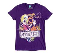 TruffleShuffle Womens Beetlejuice The Animated Series Purple Fitted T Shirt