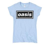 TruffleShuffle Womens Oasis Logo Blue T Shirt
