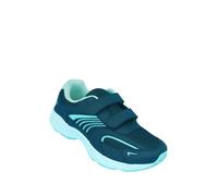 Truflex Ladies Wide Fit EE Touch Fasten Comfort Trainer with Cushioned Ankle Support and Outdoor Grip Sole, Adjustable Strap Walking Shoe Navy 7