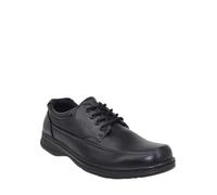 Truflex Men's Lace Up Dress Shoes Fully Cushioned Insole, Comfortable Ankle Collar & Lightweight Sturdy Sole Black 9