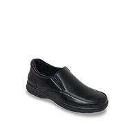 Truflex Men's Slip On Wide Fit Shoe Black 11 UK