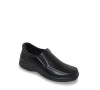 Truflex Men's Slip On Wide Fit Shoe in Black | Size: 8 Truflex Black 8