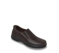 Truflex Men's Slip On Wide Fit Shoe in Brown | Size: 8 Truflex Brown 8