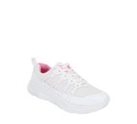 Truflex Women's Wide EE Fit Knit Fabric Lace-Up Trainer - Comfortable & Breathable in White | Size: 3 Truflex White 3