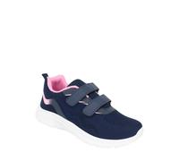 Truflex Women's Wide EE Fit Lightweight Touch Fasten Mesh Fabric Trainer in Navy | Size: 7 Truflex Navy 7
