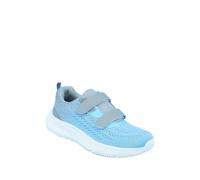 Truflex Women's Wide EE Fit Mesh Fabric Trainer with Touch Fasten Strap, Lightweight in Blue | Size: 8 Truflex Blue 8