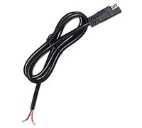 Trufolxiaz 130cm Length Connector Cable Single End To 2Pin Bare Wire Line 20A For Motorcycles Car And Solar Panel