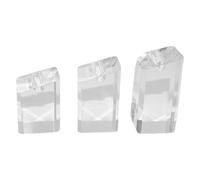 Trufolxiaz 3pc Compact Acrylic Rings Holders Clear Jewelry Stand for Enhanced Jewelry Display in Exhibitions and Homes Sleek Jewelry Organizers