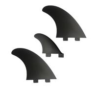 Trufolxiaz 3Pcs Surfboards Thruster Fin Set PVC Reinforced Surfs Fin For Surfs Boards Surfing Longboards Shortboard Enduring Surfboards Thruster Fin